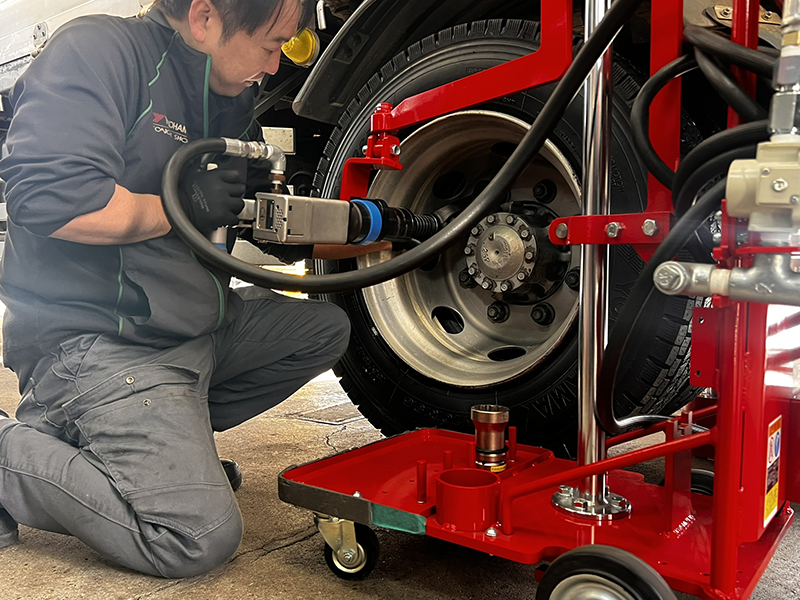 6. 走行後のナットの増し締め